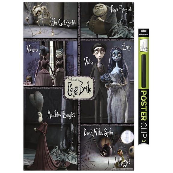 Tim Burton's Corpse Bride (2005) - Grid Wall Poster, 22.375" x 34"