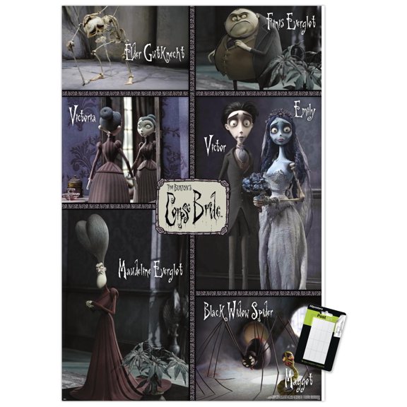 Tim Burton's Corpse Bride (2005) - Grid Wall Poster, 22.375" x 34"