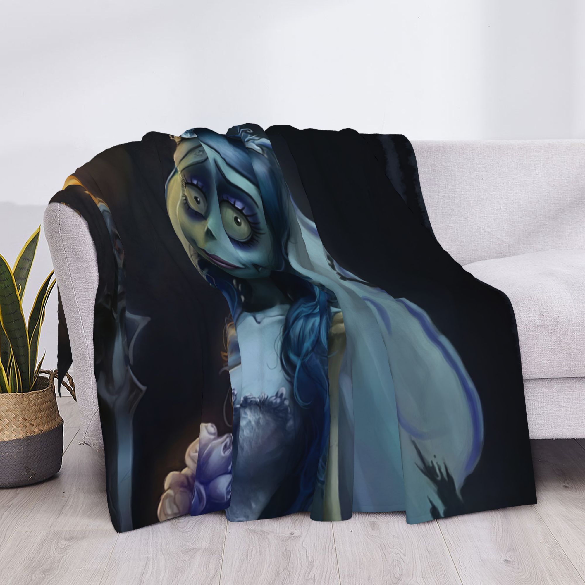 Tim Burton s Corpse Bride Blanket Thick Blanket Throws Christmas Gifts tim-burton-s-corpse-bride-blanket-thick-blanket-throws-christmas-gifts