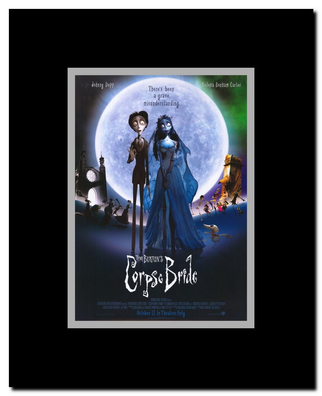 Tim Burton's Corpse Bride Framed Movie Poster