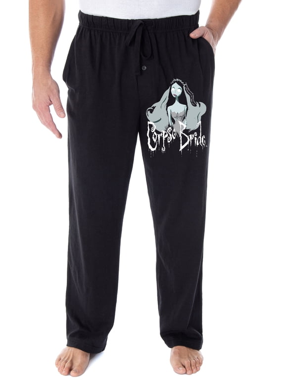 Tim Burton's Corpse Bride Men's Emily Character Loungewear Pajama Pants