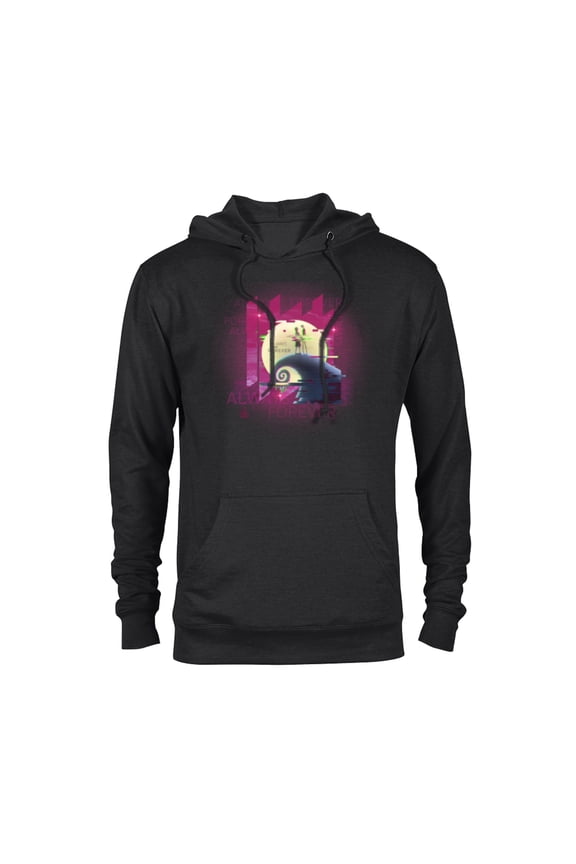 Tim Burton’s Nightmare Before Christmas Always and Forever - Pullover Hoodie for Adults - Customized-Black
