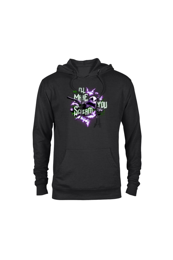 Tim Burton’s Nightmare Before Christmas I’ll Make You Scream - Pullover Hoodie for Adults - Customized-Black