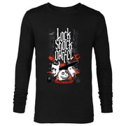 Tim Burton s Nightmare Before Christmas Lock Shock Barrel - Long Sleeve T-Shirt for Men - Customized-Black