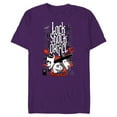 thumbnail image 1 of Tim Burton’s Nightmare Before Christmas Lock Shock Barrel - Short Sleeve Blended T-Shirt for Adults - Customized-Berry Snow Heather, 1 of 5