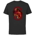 thumbnail image 1 of Tim Burton’s Nightmare Before Christmas Season’s Screamings - Short Sleeve Cotton T-Shirt for Adults - Customized-Black, 1 of 5