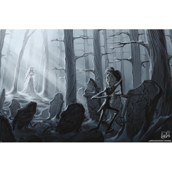 Tim Burton's The Corpse Bride - Victor In The Woods Wall Poster, 14.725" x 22.375"