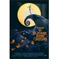 thumbnail image 1 of Tim Burton's The Nightmare Before Christmas - Framed Movie Poster (Regular Style - White) (Size: 24" X 36") (Black Aluminum Frame), 1 of 6