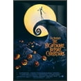 thumbnail image 1 of Tim Burton's The Nightmare Before Christmas - Framed Movie Poster (Regular Style - White) (Size: 24" X 36") (Metallic Anthracite Plastic Frame), 1 of 6