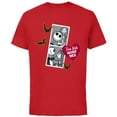 thumbnail image 1 of Tim Burton’s The Nightmare Before Christmas Jack Sally Heart - Short Sleeve Cotton T-Shirt for Adults - Customized-Red, 1 of 5