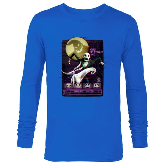 Tim Burton’s The Nightmare Before Christmas King of Fright - Long Sleeve T-Shirt for Men - Customized-Navy