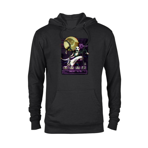 Tim Burton’s The Nightmare Before Christmas King of Fright - Pullover Hoodie for Adults - Customized-Black