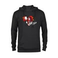 thumbnail image 1 of Tim Burton’s The Nightmare Before Christmas Love is Alive - Pullover Hoodie for Adults - Customized-Black, 1 of 5