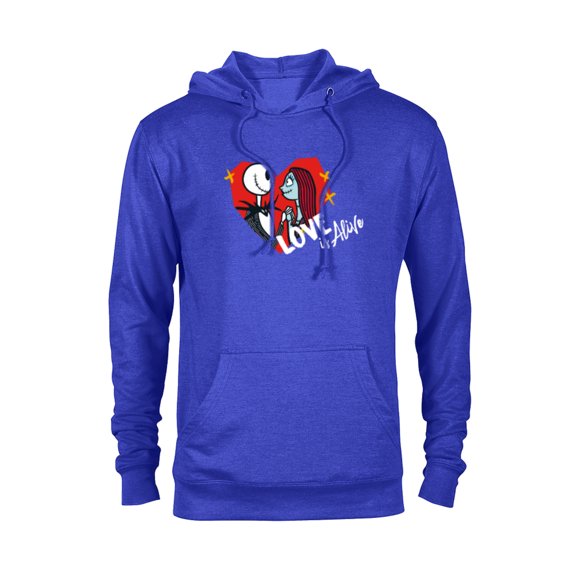 Tim Burton’s The Nightmare Before Christmas Love is Alive - Pullover Hoodie for Adults - Customized-Royal Heather