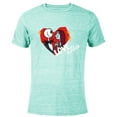 thumbnail image 1 of Tim Burton’s The Nightmare Before Christmas Love is Alive - Short Sleeve Blended T-Shirt for Adults - Customized.-Ocean Blue, 1 of 5