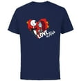 thumbnail image 1 of Tim Burton’s The Nightmare Before Christmas Love is Alive - Short Sleeve Cotton T-Shirt for Adults - Customized-Navy, 1 of 5