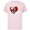 thumbnail image 1 of Tim Burton’s The Nightmare Before Christmas Love is Alive - Short Sleeve Cotton T-Shirt for Adults - Customized-Soft Pink, 1 of 5