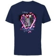 thumbnail image 1 of Tim Burton’s The Nightmare Before Christmas Love is Eternal - Short Sleeve Cotton T-Shirt for Adults - Customized-Athletic Navy, 1 of 5