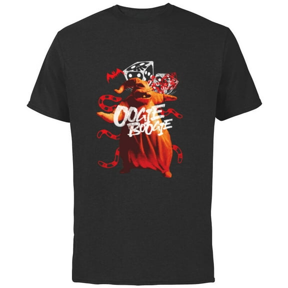 Tim Burton’s The Nightmare Before Christmas Oogie Boogie - Short Sleeve Cotton T-Shirt for Adults - Customized-Black