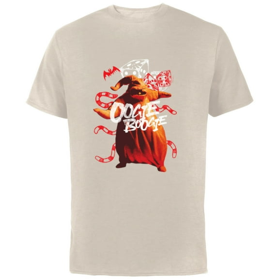 Tim Burton’s The Nightmare Before Christmas Oogie Boogie - Short Sleeve Cotton T-Shirt for Adults - Customized-Natural