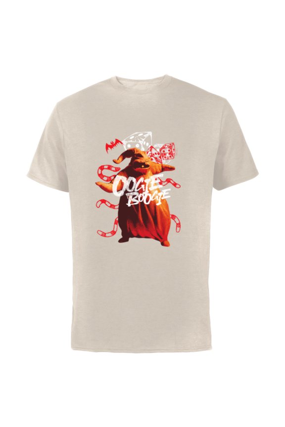 Tim Burton’s The Nightmare Before Christmas Oogie Boogie - Short Sleeve Cotton T-Shirt for Adults - Customized-Natural