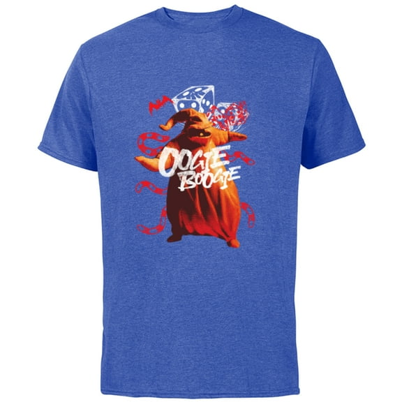 Tim Burton’s The Nightmare Before Christmas Oogie Boogie - Short Sleeve Cotton T-Shirt for Adults - Customized-Royal Heather