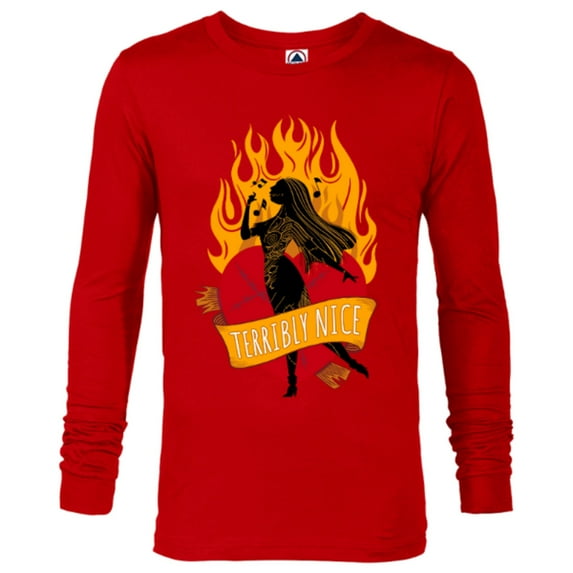 Tim Burton’s The Nightmare Before Christmas Sally Tattoo - Long Sleeve T-Shirt for Men - Customized-New Red