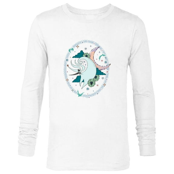 Tim Burton’s The Nightmare Before Christmas Zero Moonlight - Long Sleeve T-Shirt for Men - Customized-White