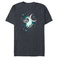 thumbnail image 1 of Tim Burton’s The Nightmare Before Christmas Zero Moonlight - Short Sleeve Blended T-Shirt for Adults - Customized-Navy Heather, 1 of 5