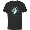 thumbnail image 1 of Tim Burton’s The Nightmare Before Christmas Zero Moonlight - Short Sleeve Cotton T-Shirt for Adults - Customized-Black, 1 of 5