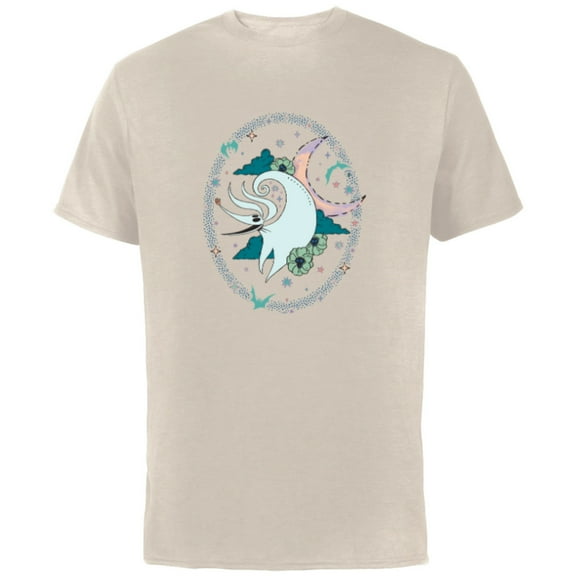 Tim Burton’s The Nightmare Before Christmas Zero Moonlight - Short Sleeve Cotton T-Shirt for Adults - Customized-Putty