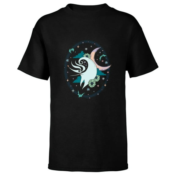 Tim Burton’s The Nightmare Before Christmas Zero Moonlight - Short Sleeve T-Shirt for Kids - Customized-Black