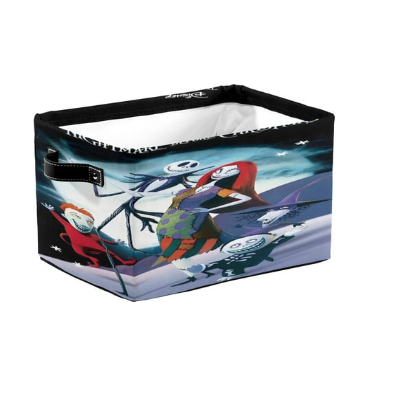 Tim Burton's the Nightmare Before Christmas Oxford Folding Storage Bin.8.3" x 10.2"