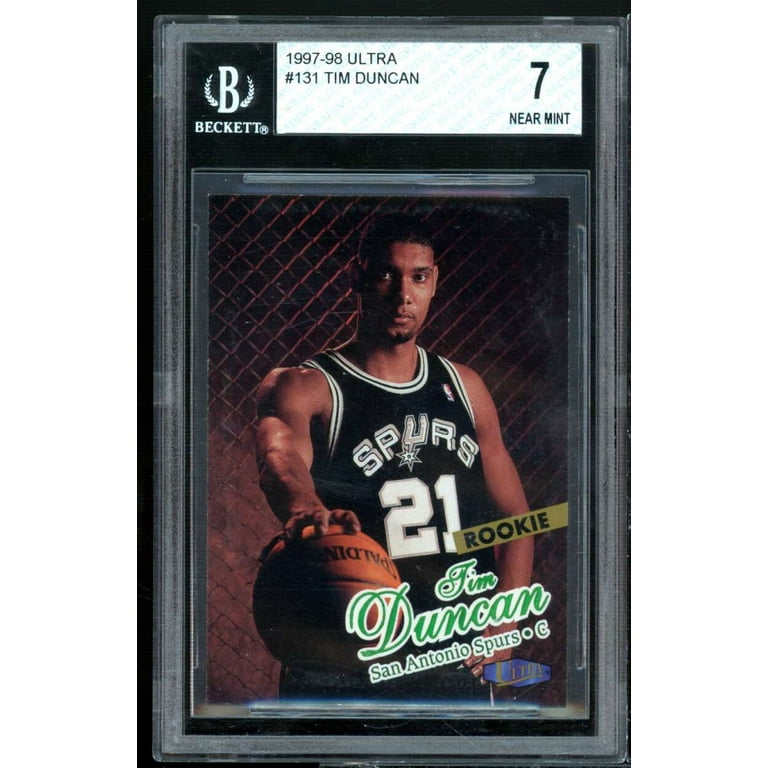 Tim Duncan Rookie Card 1997-98 Fleer Ultra #131 BGS 7 (9.5
