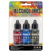 Tim Holtz Alcohol Ink .5oz 3/Pkg-Expedition-Brick/Yonder/Wilderness