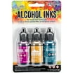 Ranger Tim Holtz Alcohol Ink 3-Pack - Summit View, Sunshine, Pure Twilight Colors, 0.5oz Each