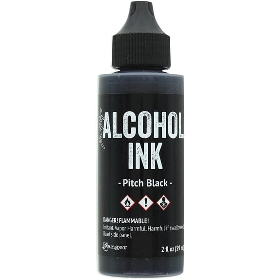 Tim Holtz Alcohol Ink - Pitch Black 2 oz.