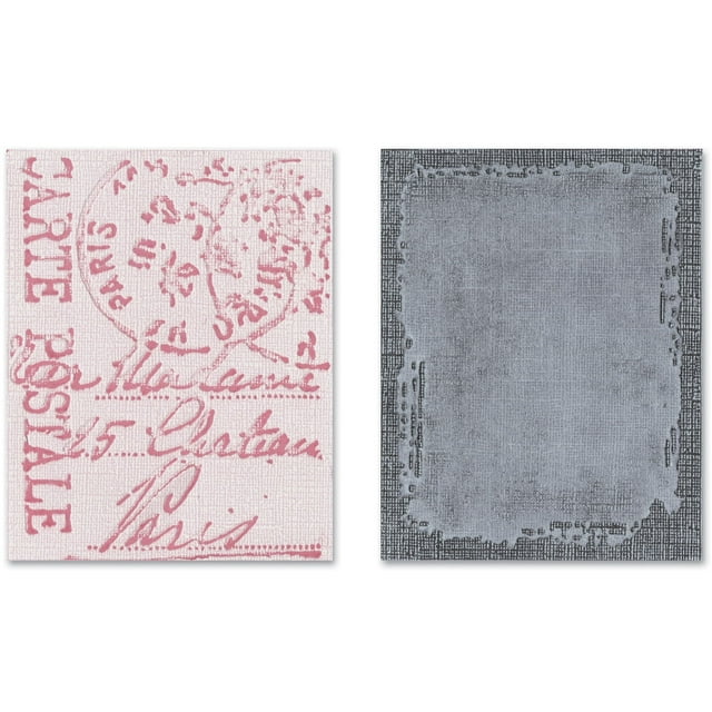 Tim Holtz Alterations Texture Fades Embossing Folders, Distressed Frame