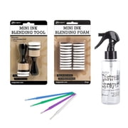 Tim Holtz Bundle - Distress Sprayer, Mini Blending Tools, Mini Blending Foams, Exclusive Purple Turtle Detail Picks