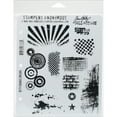 thumbnail image 1 of Tim Holtz Cling Stamps 7"X8.5"-Bitty Grunge, 1 of 3