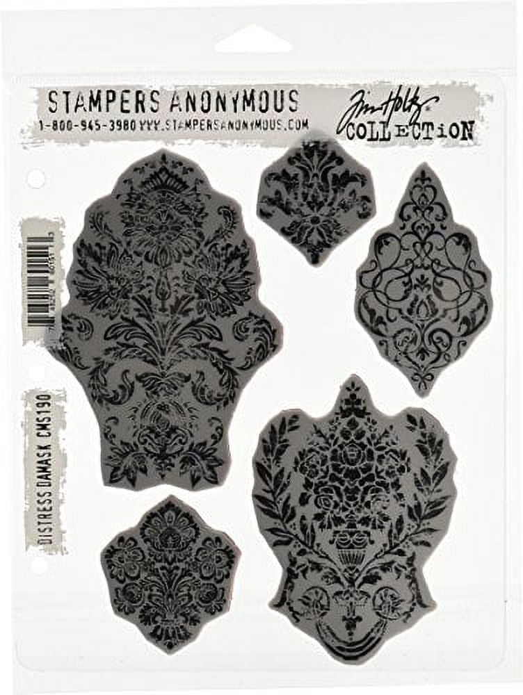Tim Holtz Cling Stamps 7"X8.5"-Distress Damask
