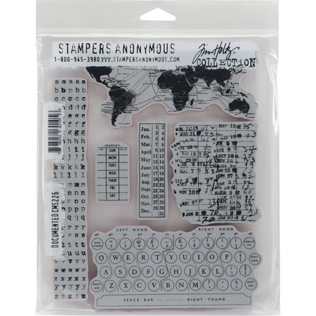 Tim Holtz Cling Stamps 7"X8.5"-Documented