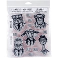 thumbnail image 1 of Tim Holtz Cling Stamps 7"X8.5" Hipster, 1 of 2