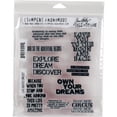 thumbnail image 1 of Tim Holtz Cling Stamps 7"X8.5"-Life Quotes, 1 of 4