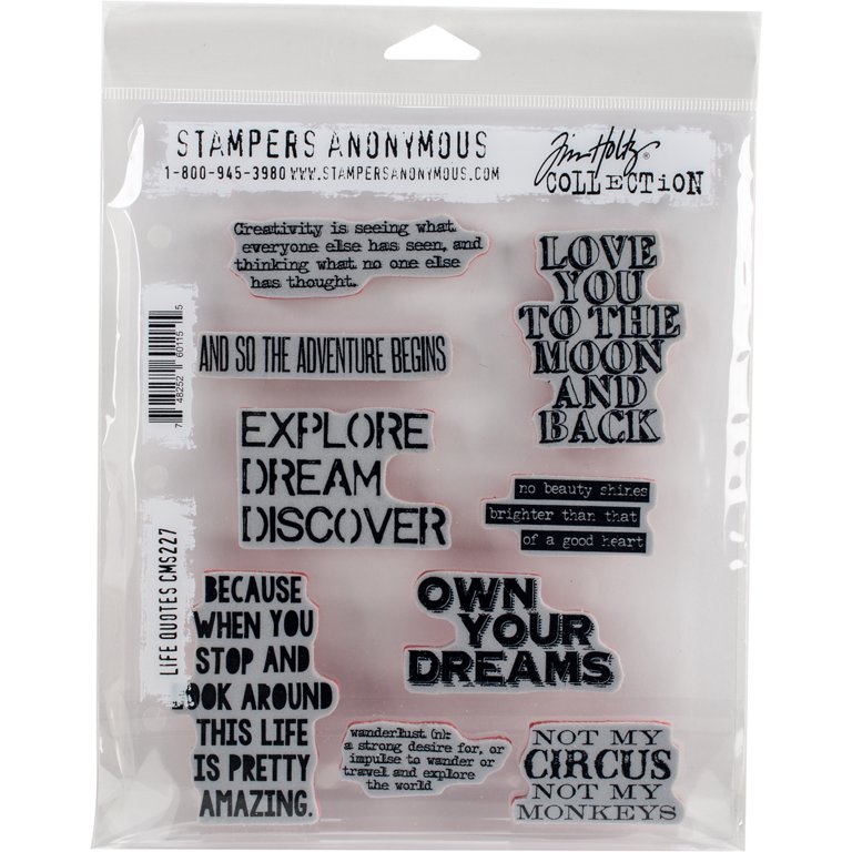 Stampers Anonymous Tim Holtz Cling Stamps 7X8.5-Time Travelers