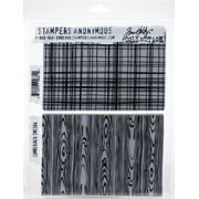 Tim Holtz Cling Stamps 7"X8.5"-Lumberjack