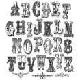 thumbnail image 1 of Tim Holtz Cling Stamps 7"X8.5"-Mini Cirque Alpha, 1 of 2