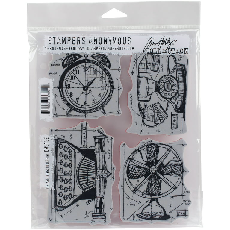 Tim Holtz Cling Stamps 7X8.5 Correspondence