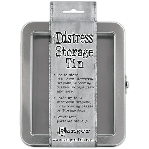 Ranger Ink Tim Holtz Distress Empty Craft Storage Container for Crayons, Embossing Glazes and Storage Jars