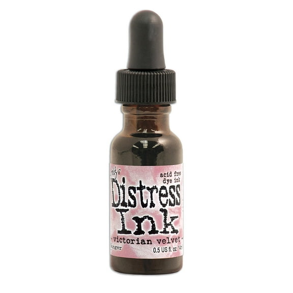 Tim Holtz Distress Ink Victorian velvet, 0.5 oz. reinker bottle (pack of 3)